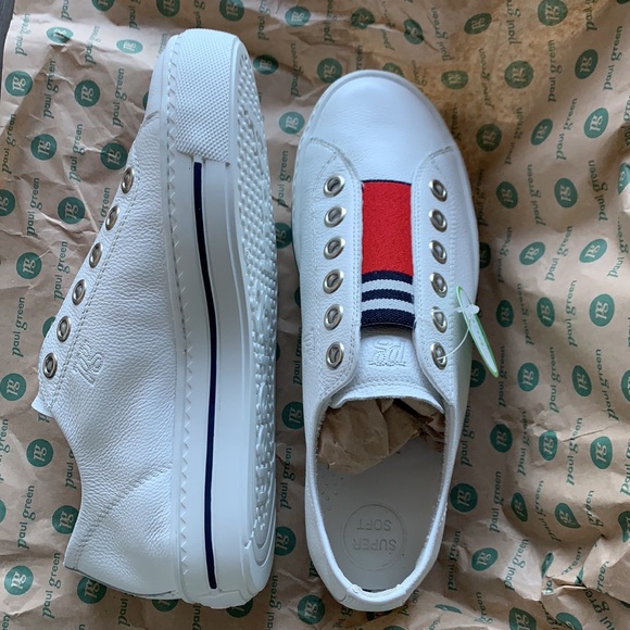 PAUL GREEN Abby Laceless SNEAKERS US sizes Leather Super Soft - Picture 6 of 10
